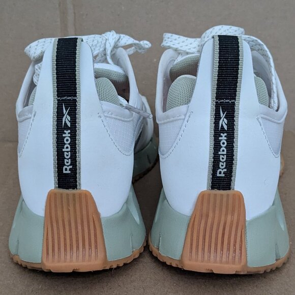 Reebok Zig Dynamica Running Sneakers Women's Athletic Shoes Size 8 White/Green - Picture 7 of 16